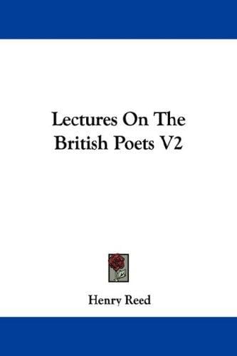 Lectures On The British Poets V2
