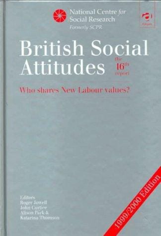 British Social Attitudes the 16th Report
