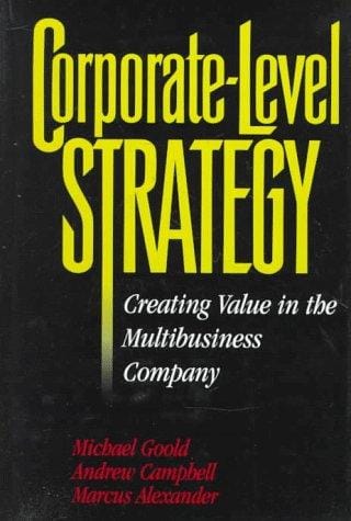 Corporate-level strategy: creating value in the multibusiness company