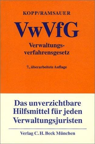 Verwaltungsverfahrensgesetz (VwVfG).