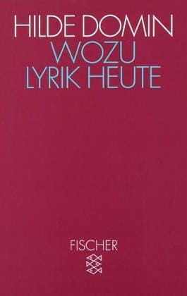 Wozu Lyrik heute. Dichtung und Leser in der gesteuerten Gesellschaft.