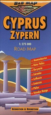 Berndtson & Berndtson Cyprus Map (B&B Road Maps)