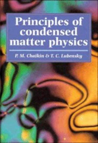 Principles of condensed matter physics