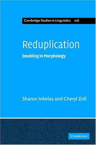 Reduplication: doubling in morphology