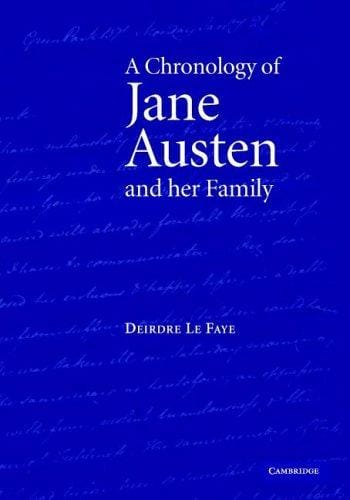 A Chronology of Jane Austen and her Family: 17002000