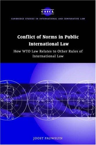Conflict of norms in public international law: how WTO law relates to other rules of international law