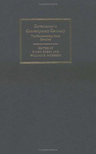 Governance in contemporary Germany: the semisovereign state revisited