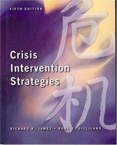 Crisis Intervention Strategies (with InfoTrac )