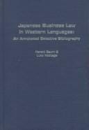 Japanese business law in western languages: an annotated selective bibliography
