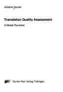 Translation quality assessment: a model revisited