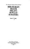 Bibliografi dialek Melayu di Pulau Sumatera