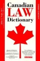Canadian law dictionary