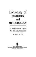 Dictionary of statistics and methodology: a nontechnical guide for the social sciences