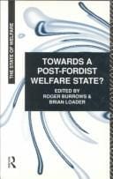 Towards a post-Fordist welfare state?