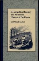 Geographical inquiry and American historical problems