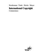 International copyright and neighboring rights law: commentary with special emphasis on the European Community