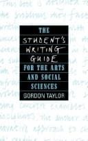 The student's writing guide for the arts and social sciences