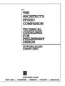 architectśstudio companion: technical guidelines for preliminary design