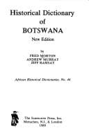 Historical dictionary of Botswana