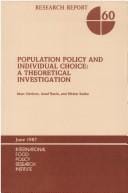 Population policy and individual choice: a theoretical investigation