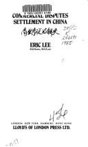 Commercial disputes settlement in China