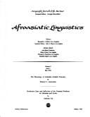 Markedness relations in the pronunciation of the prefixed particles in modern Hebrew ; and, Analogy and regularization in morphophonemic changes: the case of the weak verbs in post-biblical and colloquial modern Hebrew