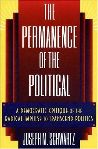 The permanence of the political: a democratic critique of the radical impulse to transcend politics