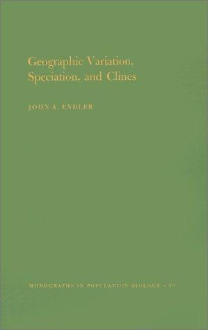 Geographic variation, speciation, and clines