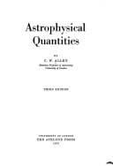 Astrophysical quantities