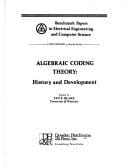 Algebraic coding theory: history and development
