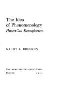 The Idea of phenomenology: Husserlian exemplarism