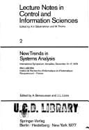 New Trends in Systems Analysis: International Symposium, Versailles, France, Dec. 13-17 1976 (Lecture notes in control and information sciences)