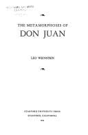 The Metamorphoses of Don Juan (Stanford Studies in Language and Literature, 18.)