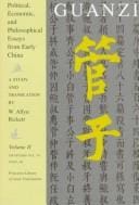 Guanzi: political, economic, and philosophical essays from early China : a study and translation = [Kuan-tzu]