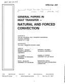 General Papers in Heat Transfer - Natural and Forced Convection: Presented at the 29th National Heat Transfer Conference Atlanta, Georgia August 8-1 (Htd)