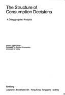 structure of consumption decisions: a disaggregated analysis