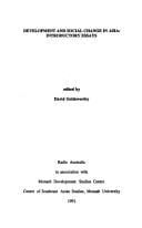 Development and Social Change in Asia: Introductory Essays