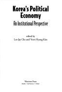 Korea's political economy: an institutional perspective