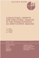 Agricultural Growth and Structural Changes in the Punjab Economy: An Input-Output Analysis (Research Report (International Food Policy Research Institute))