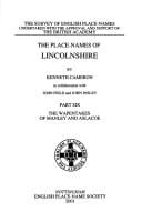 place-names of Lincolnshire