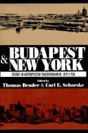 Budapest and New York: studies in metropolitan transformation, 1870-1930