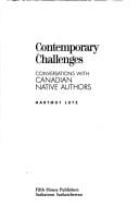 Contemporary challenges: conversations with Canadian native authors