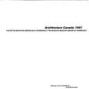 Architecture Canada 1997