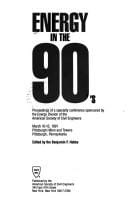 Energy in the 90's: Proceedings of a Specialty Conference Sponsored by the Energy Division of the American Society of Civil Engineers, March 10-13,