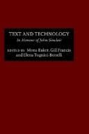 Text and technology: in honour of John Sinclair