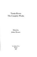 Tomás Rivera: the complete works