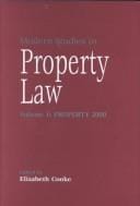 Modern Studies in Property Law: Property 2000 (Modern Studies in Property Law)