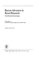 Recent Advances in Renal Research: Contributions from Japan (Progress in Experimental Tumor Research)