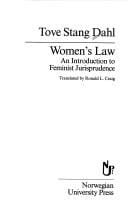 Women's Law: An Introduction to Feminist Jurisprudence (Scandinavian Library)