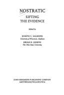 Nostratic: Sifting the Evidence.